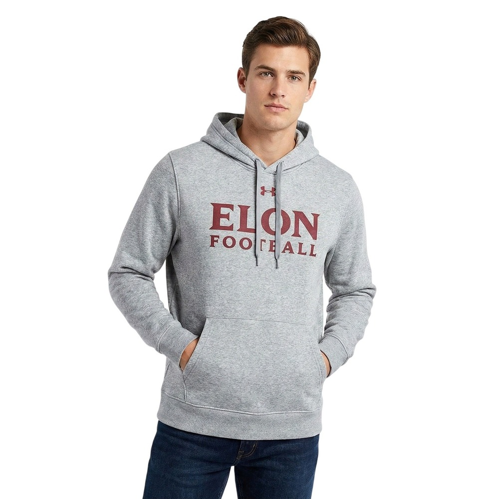 Elon Phoenix Hoodie Mens Small NCAA Football‎ Under Armour Pullover Sweatshirt